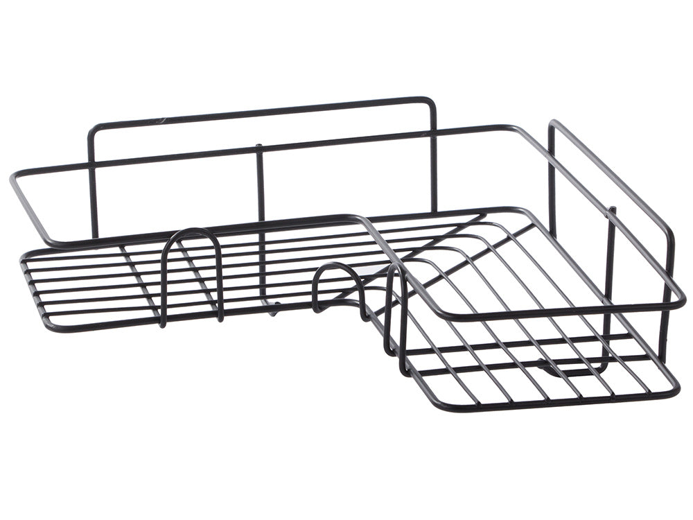 Palėpės kampinis vonios kambario dušo lentynos kabinimo kablys juodas, Juoda, Szín, Fekete