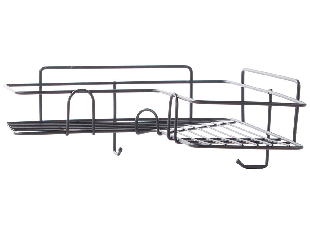 Palėpės kampinis vonios kambario dušo lentynos kabinimo kablys juodas, Juoda, Szín, Fekete