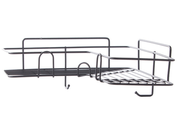 Palėpės kampinis vonios kambario dušo lentynos kabinimo kablys juodas, Juoda, Szín, Fekete