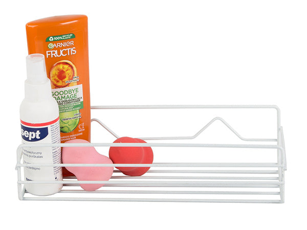 Palėpės vonios kambario dušo lentyna kabanti metalinė lentyna, Baltas, Szín, Fehér