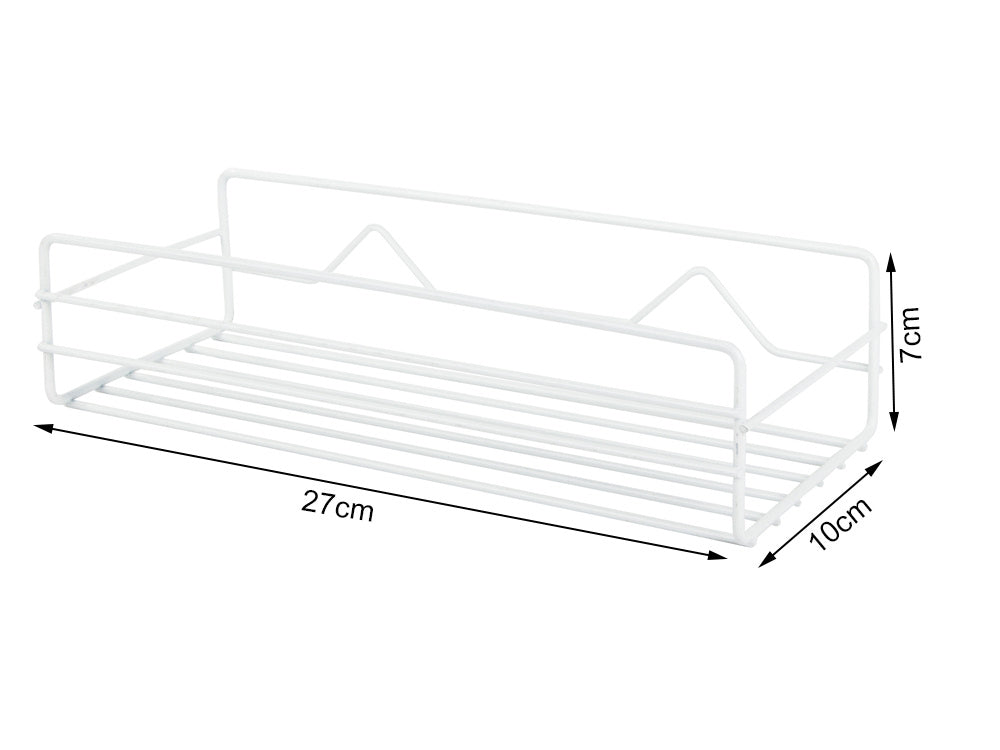 Palėpės vonios kambario dušo lentyna kabanti metalinė lentyna, Baltas, Szín, Fehér