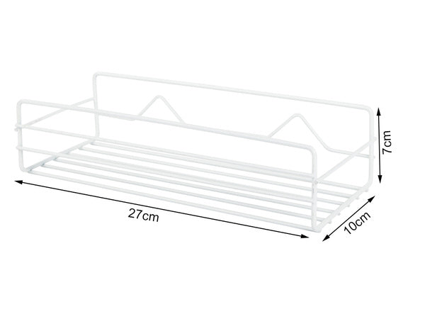 Palėpės vonios kambario dušo lentyna kabanti metalinė lentyna, Baltas, Szín, Fehér