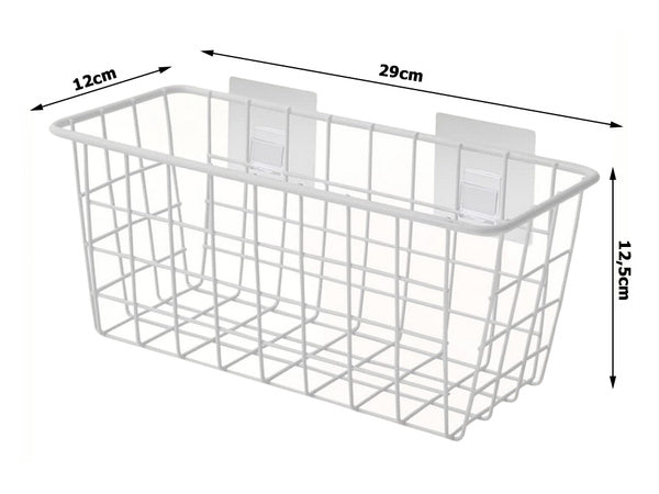 Pakabinamas krepšys metalinis organizatorius pakabinama lentyna balta stipri, Baltas, Szín, Fehér