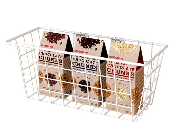 Pakabinamas krepšys metalinis organizatorius pakabinama lentyna balta stipri, Baltas, Szín, Fehér