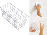 Pakabinamas krepšys metalinis organizatorius pakabinama lentyna balta stipri, Baltas, Szín, Fehér