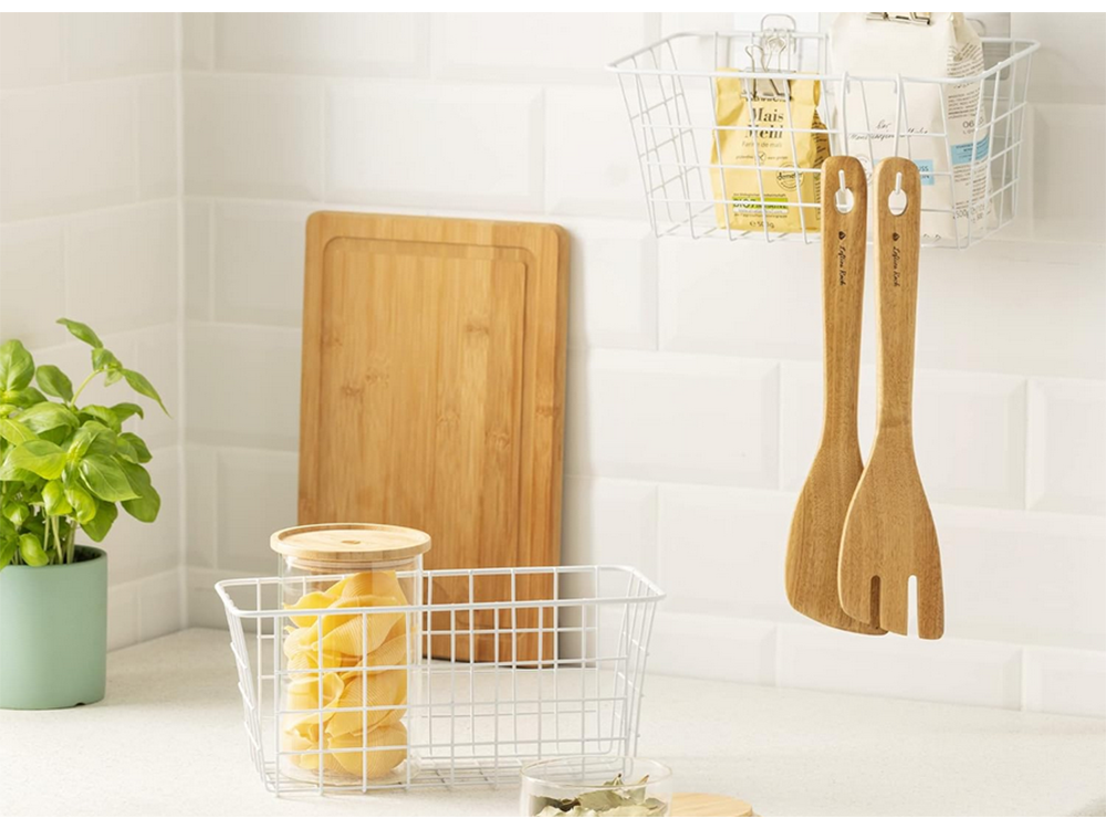 Pakabinamas krepšys metalinis organizatorius pakabinama lentyna balta stipri, Baltas, Szín, Fehér