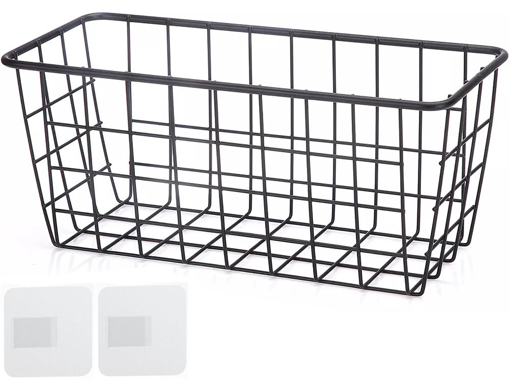 Kabantis krepšys metalinis organizatorius kabanti virtuvės lentyna juoda, Juoda, Szín, Fekete
