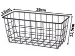 Kabantis krepšys metalinis organizatorius kabanti virtuvės lentyna juoda, Juoda, Szín, Fekete
