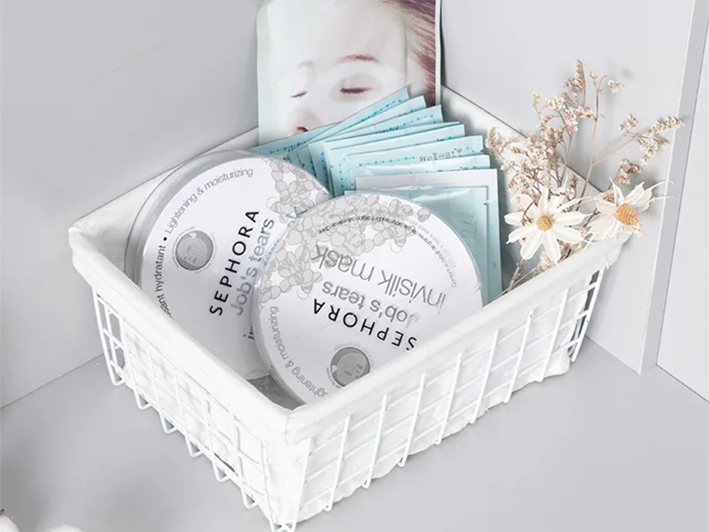 Palėpės metalinis vielos krepšelis palėpės metalinis organizatorius virtuvėje vaisiams baltas didelis, Baltas, Szín, Fehér