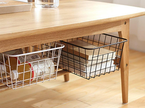 Palėpės metalinis vielos krepšelis palėpės metalinis organizatorius virtuvėje vaisiams baltas didelis, Baltas, Szín, Fehér