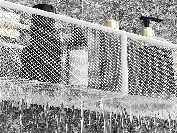 Pakabinamas krepšys metalinis organizatorius pakabinama lentyna virtuvė balta, Baltas, Szín, Fehér