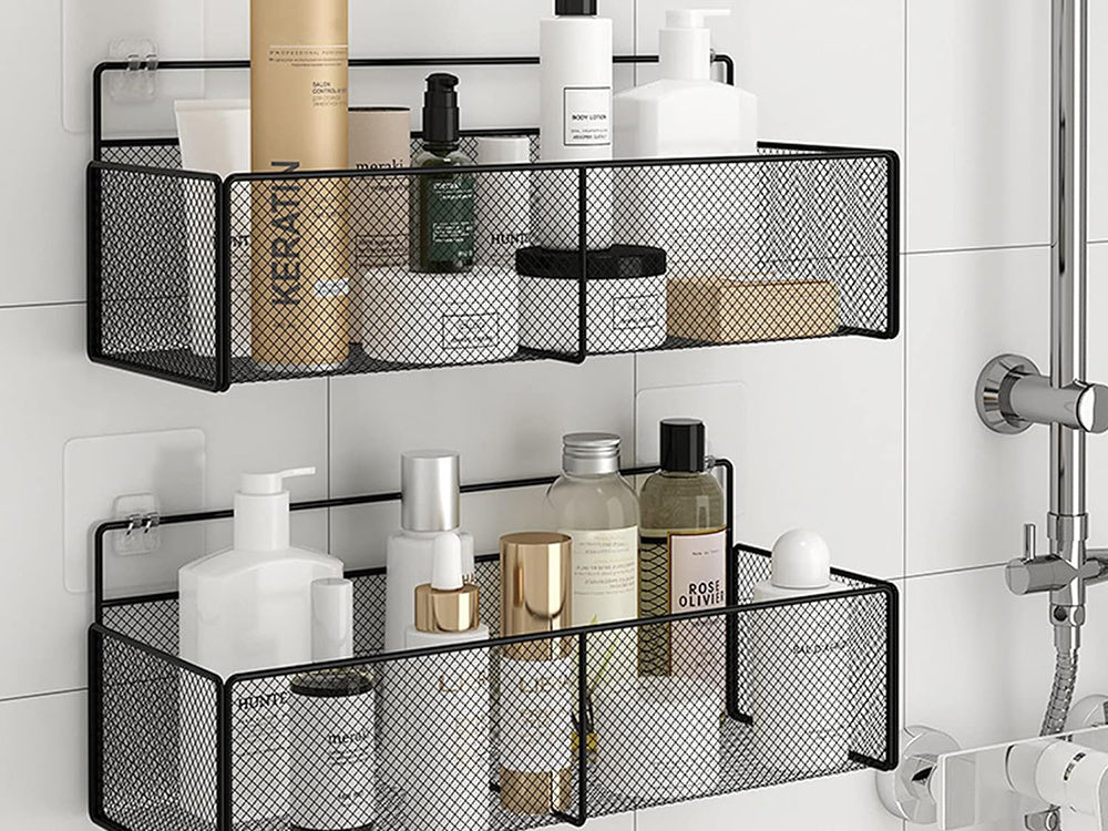 Pakabinamas krepšys metalinis organizatorius pakabinama lentyna virtuvė juoda, Juoda, Szín, Fekete