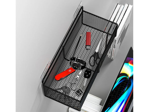 Pakabinamas krepšys metalinis organizatorius pakabinama lentyna virtuvė juoda, Juoda, Szín, Fekete