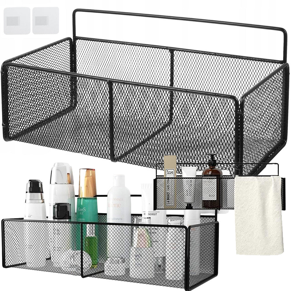 Pakabinamas krepšys metalinis organizatorius pakabinama lentyna virtuvė juoda, Juoda, Szín, Fekete