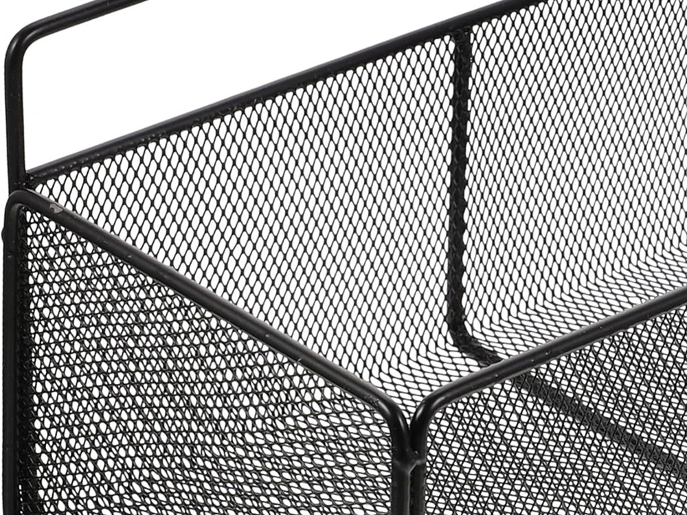 Pakabinamas krepšys metalinis organizatorius pakabinama lentyna virtuvė juoda, Juoda, Szín, Fekete