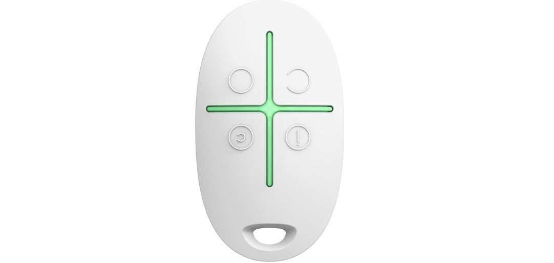 4 funkcijų mygtukas Ajax SpaceControl AJSPACECONTROLW (Balta)