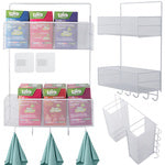 Metalinis organizatorius pakabinama lentyna virtuvės lentyna vonios kambario pakaba, Baltas, Szín, Fehér