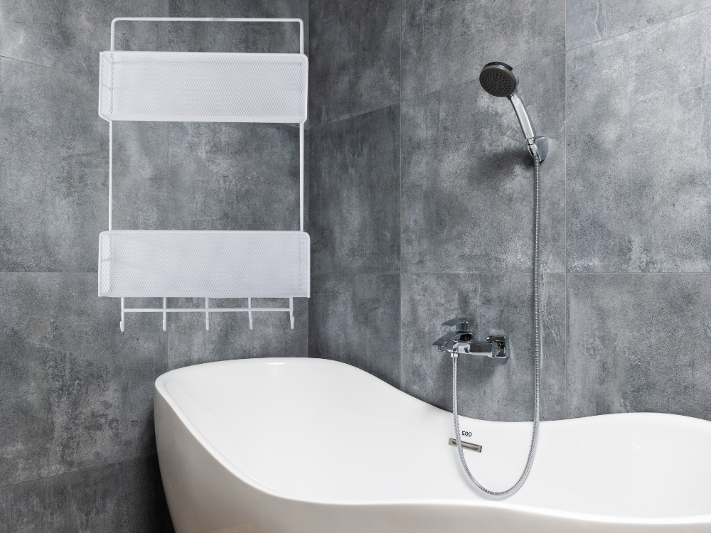 Metalinis organizatorius pakabinama lentyna virtuvės lentyna vonios kambario pakaba, Baltas, Szín, Fehér