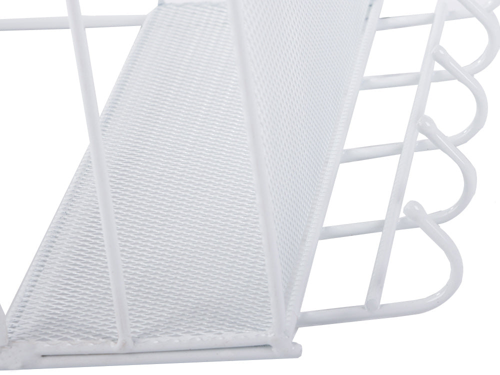 Metalinis organizatorius pakabinama lentyna virtuvės lentyna vonios kambario pakaba, Baltas, Szín, Fehér