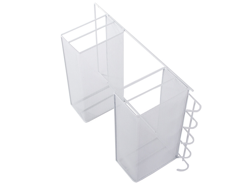 Metalinis organizatorius pakabinama lentyna virtuvės lentyna vonios kambario pakaba, Baltas, Szín, Fehér