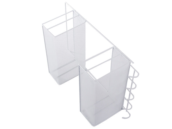 Metalinis organizatorius pakabinama lentyna virtuvės lentyna vonios kambario pakaba, Baltas, Szín, Fehér