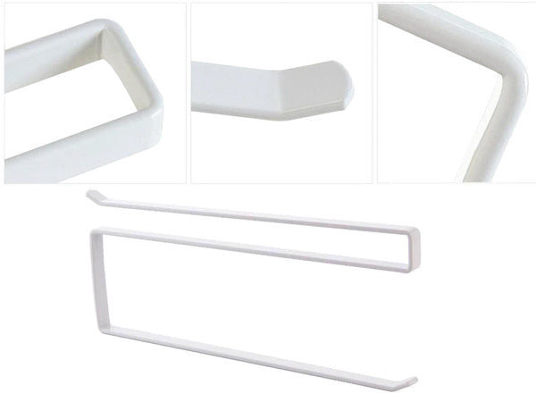 Virtuvinis popierinių rankšluosčių laikiklis, užmaunamas ant metalinės palėpės, matinis, Baltas, Szín, Fehér