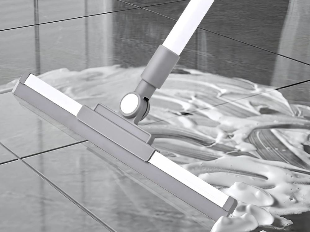 Vandens surinkimo grandiklis grindims, langams, stiklams, veidrodžiams šluota grandiklis