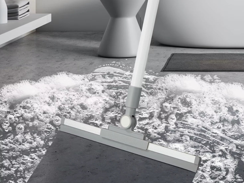 Vandens surinkimo grandiklis grindims, langams, stiklams, veidrodžiams šluota grandiklis