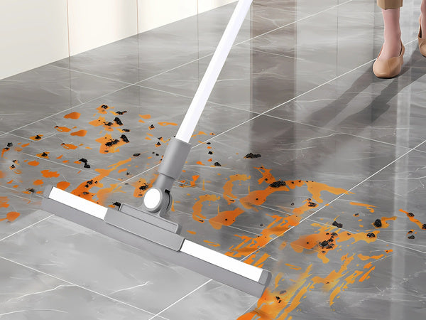 Vandens surinkimo grandiklis grindims, langams, stiklams, veidrodžiams šluota grandiklis