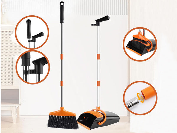 Tinginio žmogaus šlavimo rinkinys "swifter" šepetys mopas valiklis valytuvas dulkių semtuvėlis 2in1