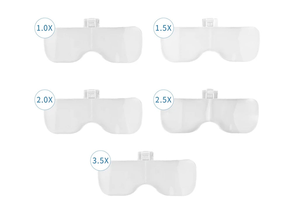 Priekinis didinamasis stiklas su 4 led lemputėmis 3,5 tikslumo priekinis žibintas profesionalus