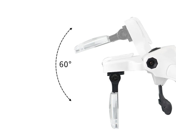 Priekinis didinamasis stiklas su 4 led lemputėmis 3,5 tikslumo priekinis žibintas profesionalus