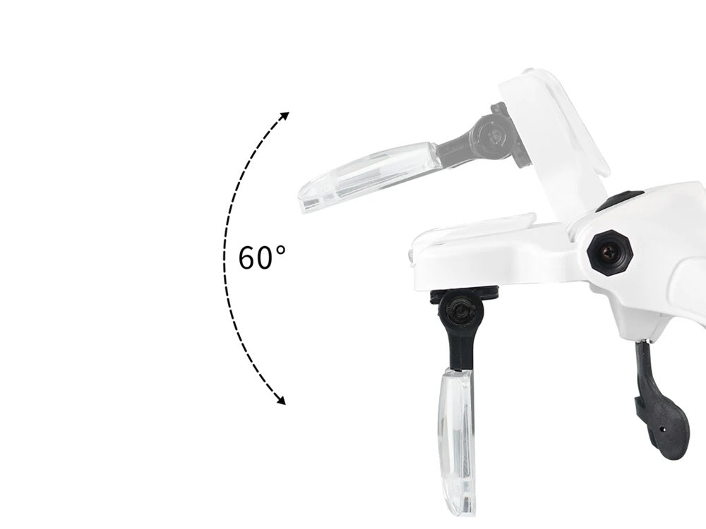 Priekinis didinamasis stiklas su 4 led lemputėmis 3,5 tikslumo priekinis žibintas profesionalus