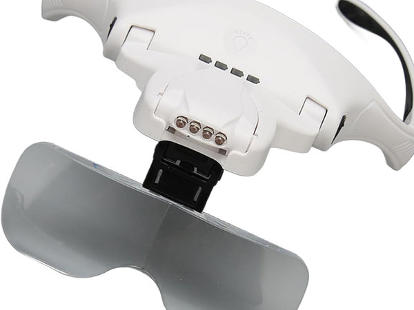 Priekinis didinamasis stiklas su 4 led lemputėmis 3,5 tikslumo priekinis žibintas profesionalus