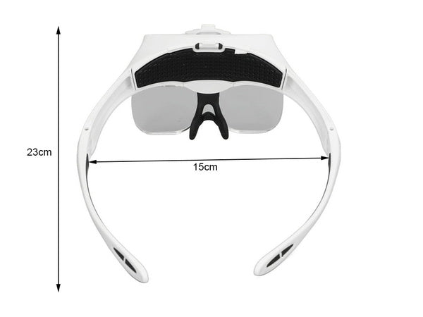 Priekinis didinamasis stiklas su 4 led lemputėmis 3,5 tikslumo priekinis žibintas profesionalus