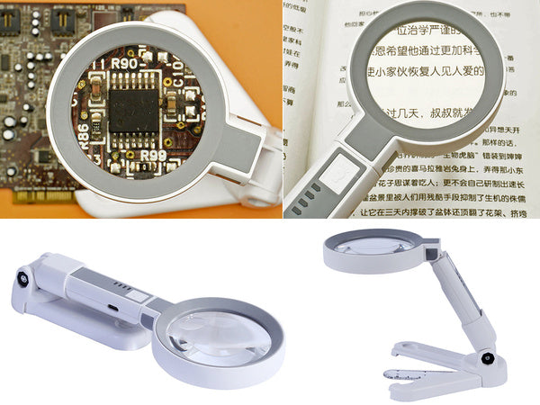 Didinamasis stiklas kosmetikos skaitymo lempa apšvietimas 20 led