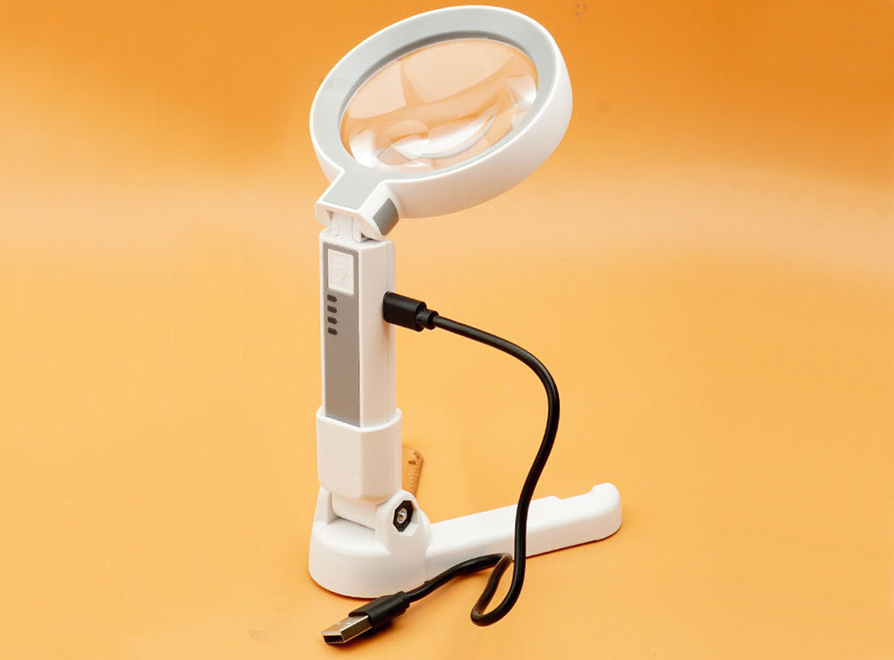 Didinamasis stiklas kosmetikos skaitymo lempa apšvietimas 20 led