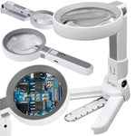 Didinamasis stiklas kosmetikos skaitymo lempa apšvietimas 20 led