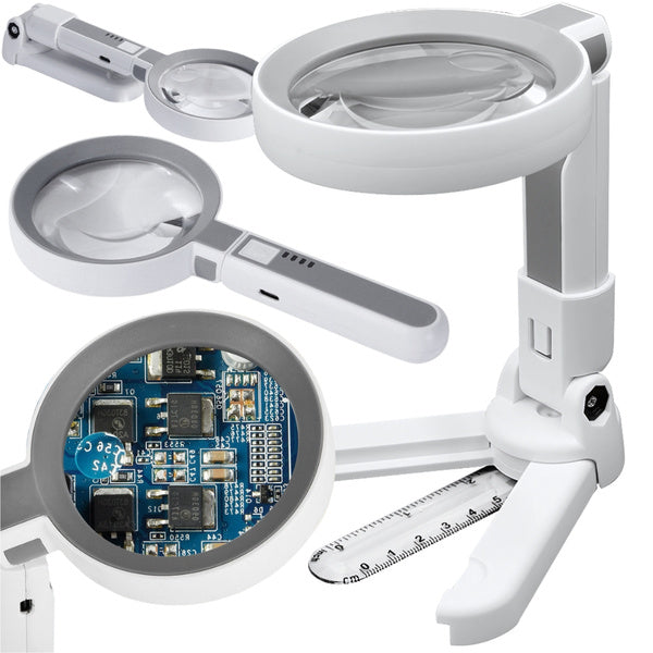 Didinamasis stiklas kosmetikos skaitymo lempa apšvietimas 20 led