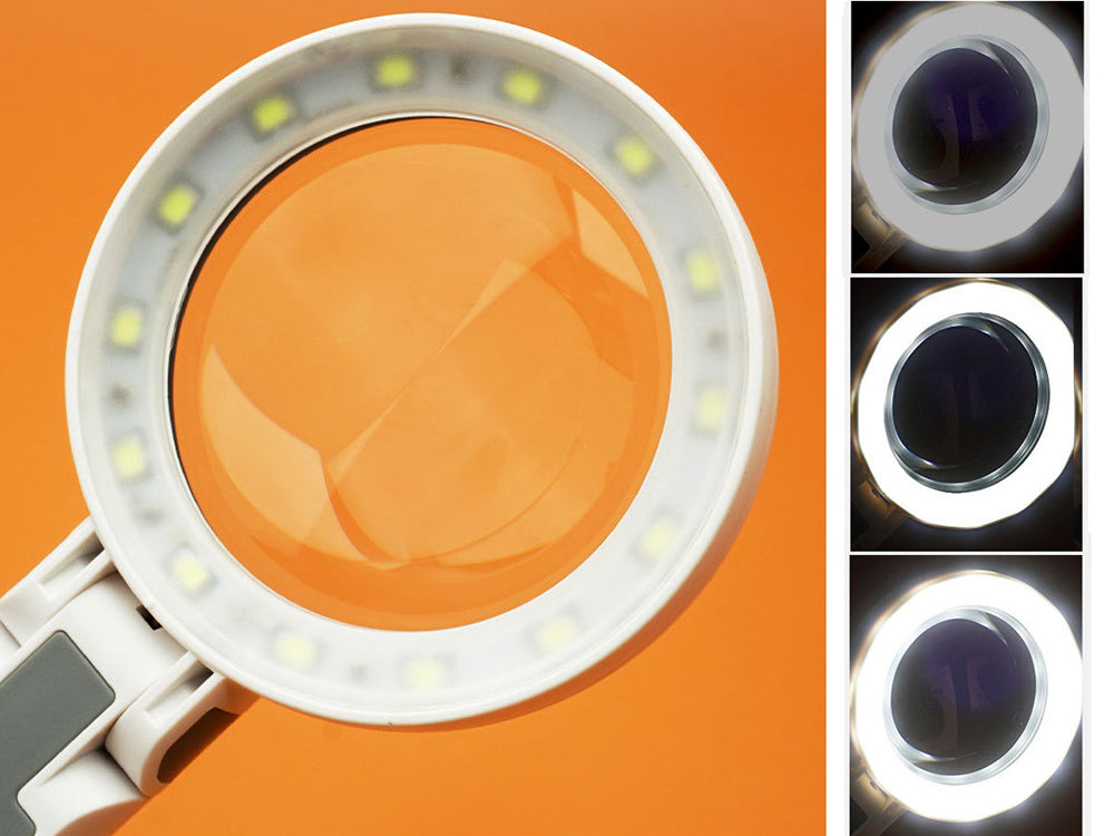 Didinamasis stiklas kosmetikos skaitymo lempa apšvietimas 20 led