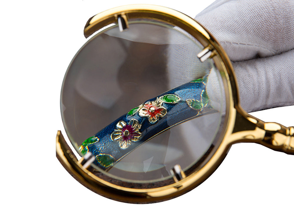 Skaitymo didinamasis stiklas rankinis didinamasis stiklas auksinis didinimas 6x