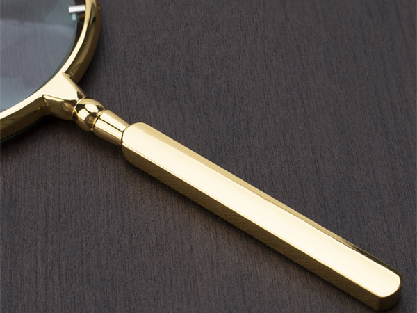 Skaitymo didinamasis stiklas rankinis didinamasis stiklas auksinis didinimas 6x