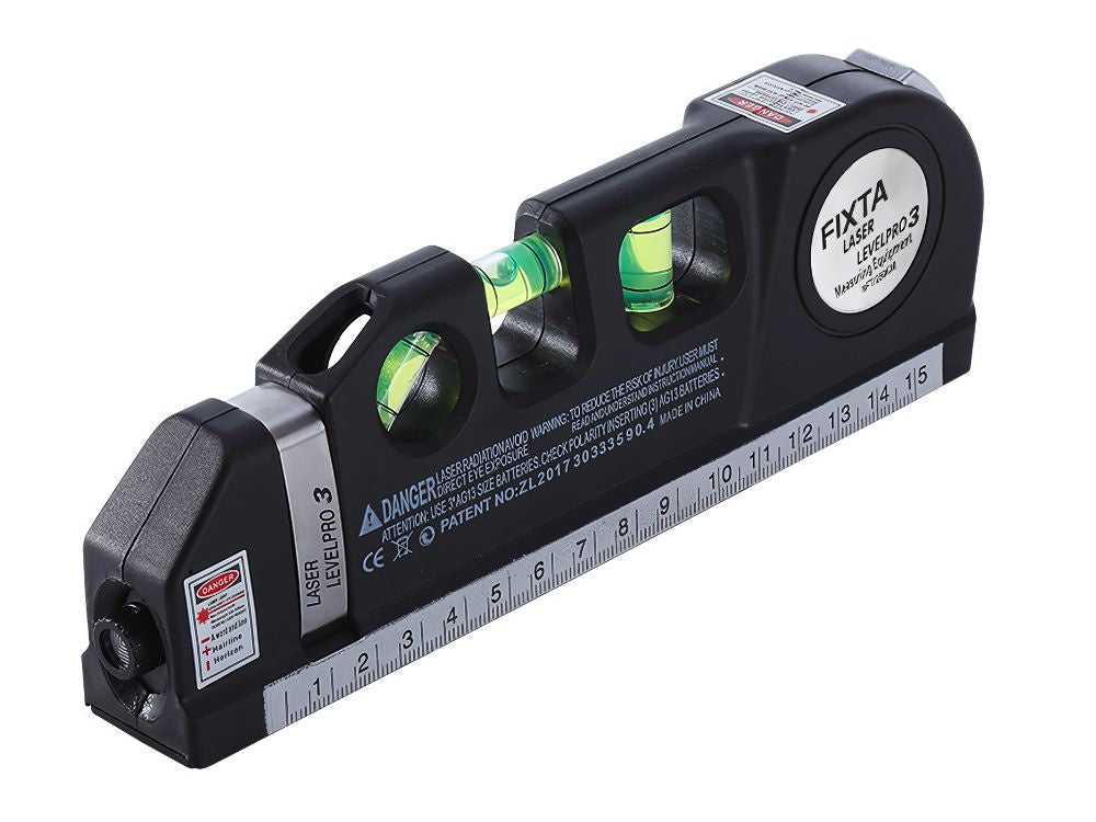 Tikslus lazerinis gulsčiukas su 2,5 m matavimo juosta lazerinis 3 led režimai usb