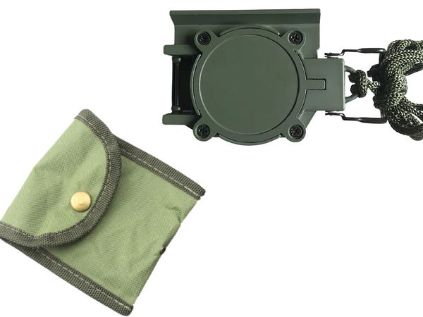 Profesionalus taktinis karinis kompasas, metalinė užrakinama liniuotė