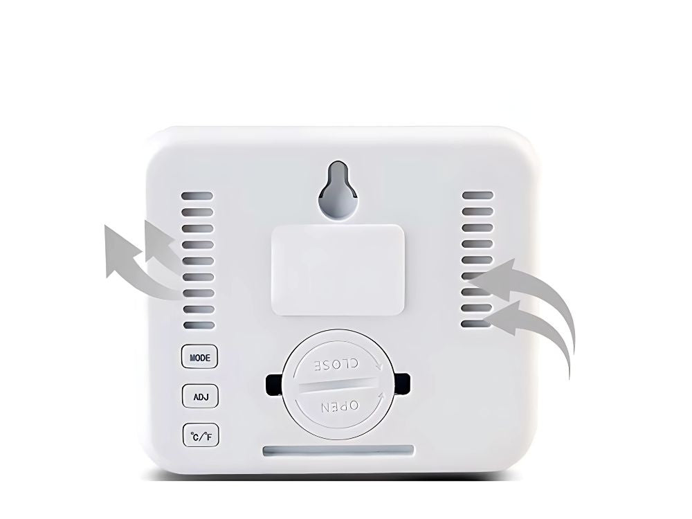 Termometras higrometras laikrodis elektroninis kalendorius vidinis belaidis