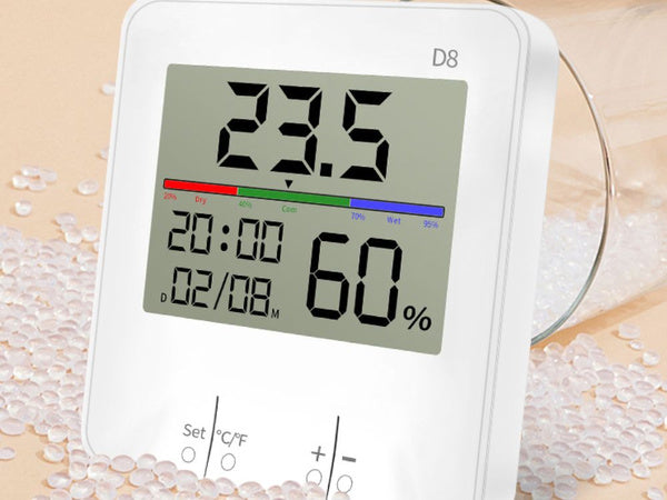 Termometras orų stotis vidinis higrometras laikrodis baterija lcd