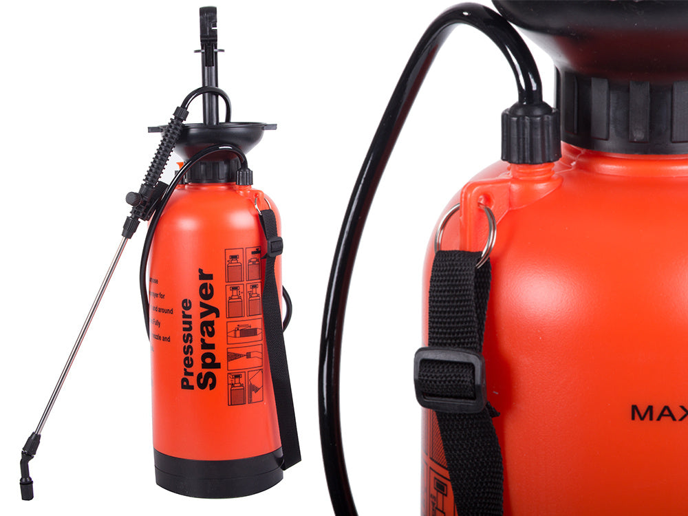 Slėginis purkštuvas sodo rankinis purkštuvas ilgas lancetas 8l diržas