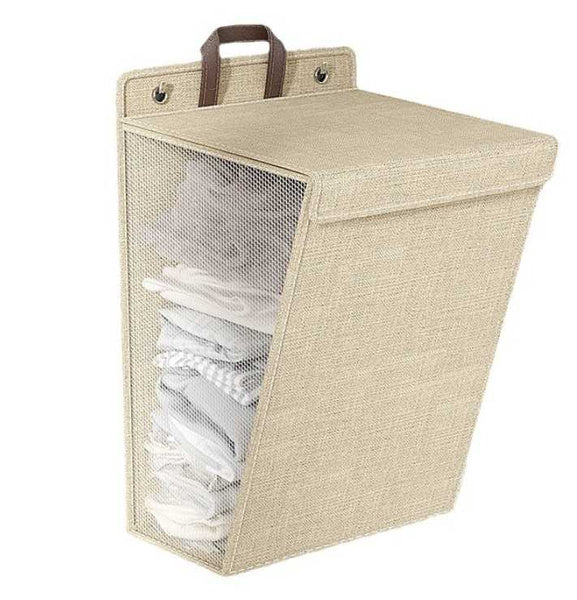 SMĖLIO SPALVOS SKALBINIŲ KREPŠYS (60)