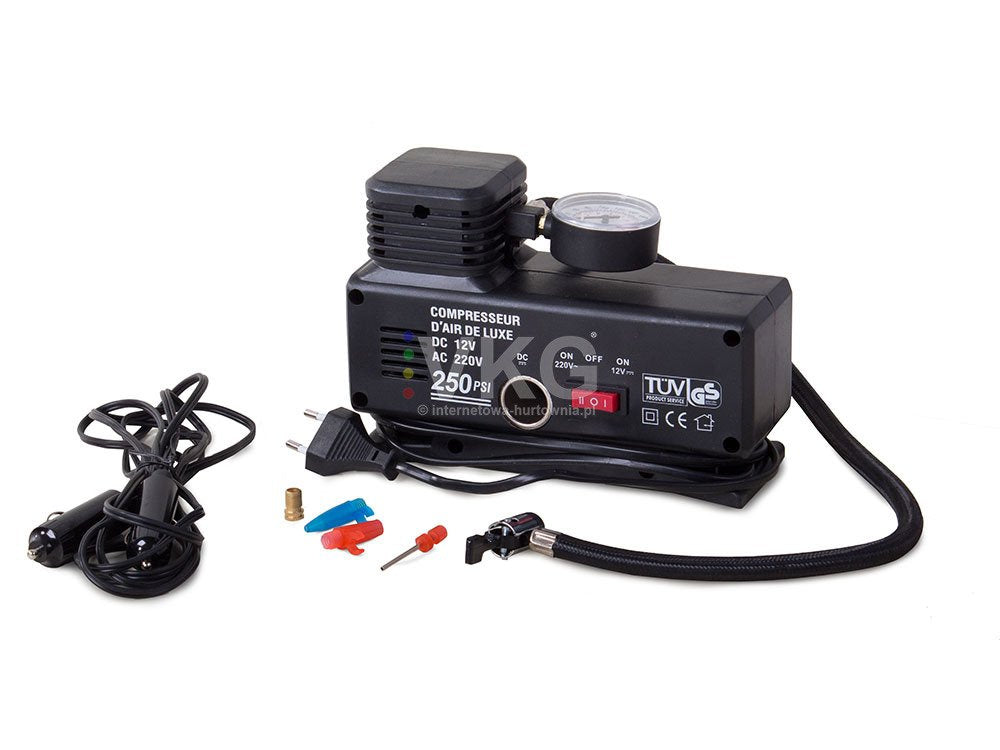 Automobilinis kompresorinis siurblys 230v 12v 250 psi