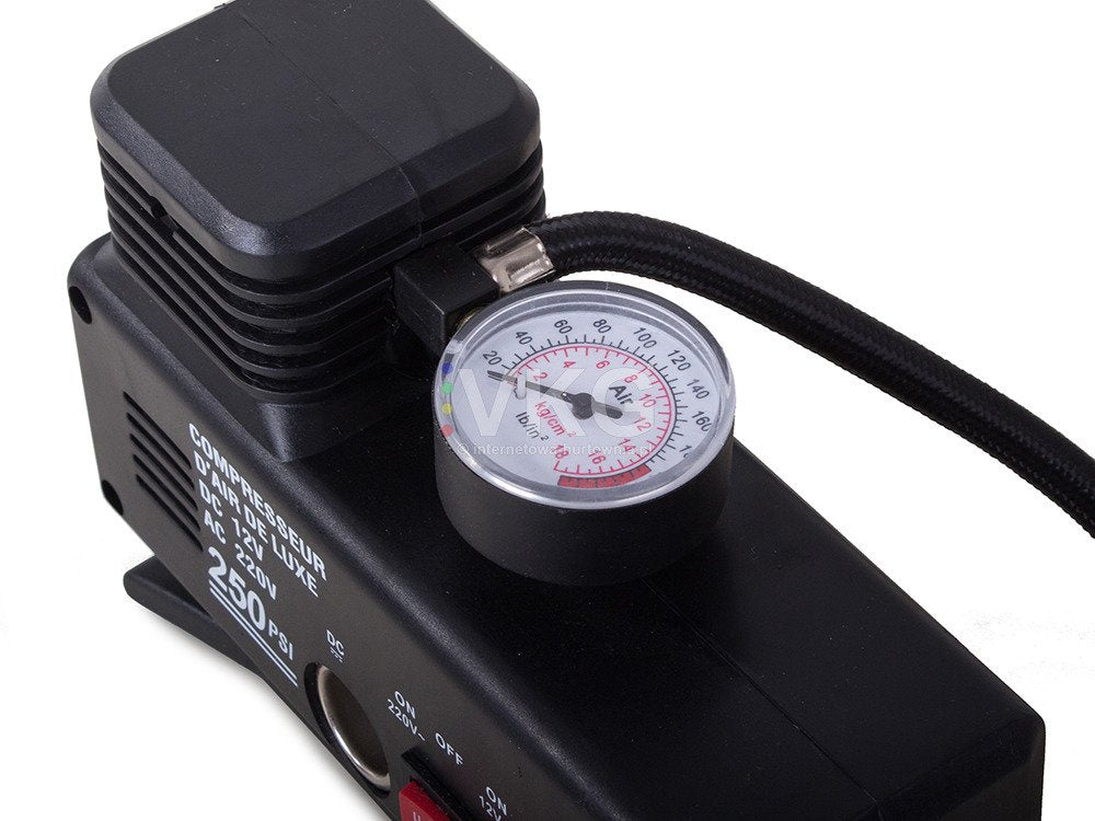 Automobilinis kompresorinis siurblys 230v 12v 250 psi